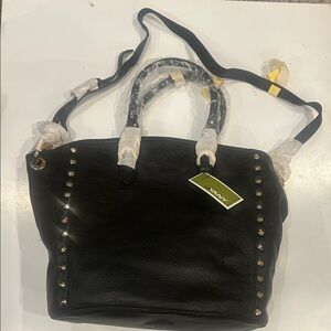 orYANY Black Tote with Gold Studs 13x13x6.5